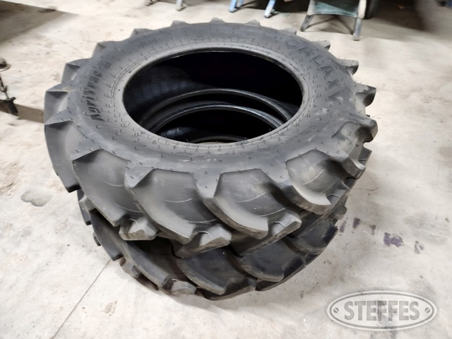 (2) Galaxy AgriTrac II 12.4-24 tractor tires